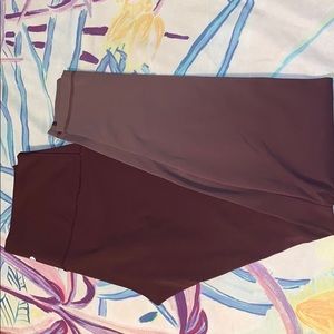 Full length dark purple ombré lululemon leggings